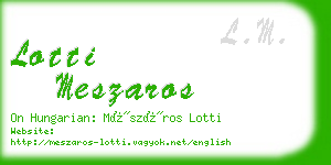 lotti meszaros business card
